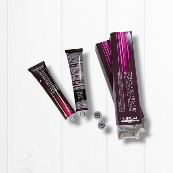 L'Oreal Professionnel DIARichesse 2 Tubes Ammonia-Free 6.24/6VC Iced Tea - Picture 10 of 16